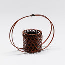 No.20 Hexagonal Weave Single-Stem Bamboo Basket – Full Moon