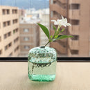 MADO 一輪花瓶 – 冰綠菱格紋