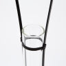 Flower vase with handle (White/Black)